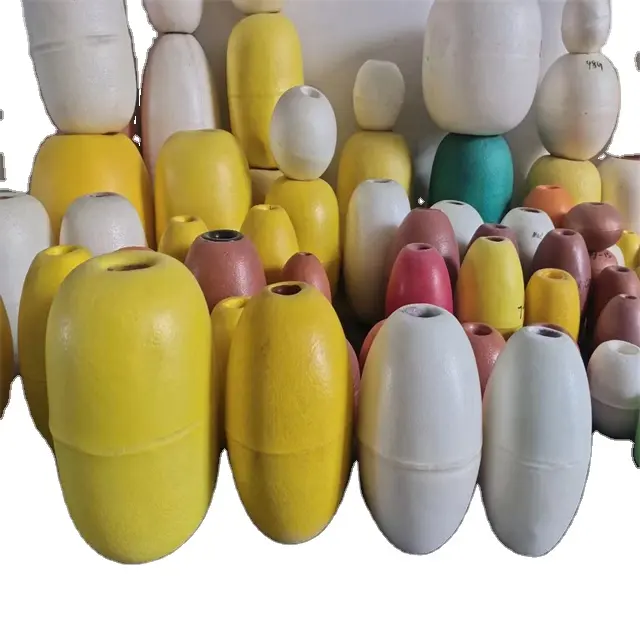 PVC/EVA busa peluru putih & warna merah Fishing Floats/Bouys