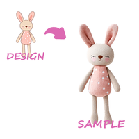Porte-clés en peluche super doux brodé anti-stress et apaisant