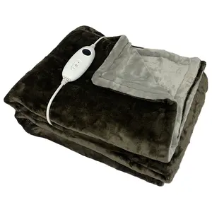 ヨーロッパ標準電気毛布180X130CM160W6温度設定GSCE RoHS家庭用暖かい使用ベッドソファ洗濯機で洗える