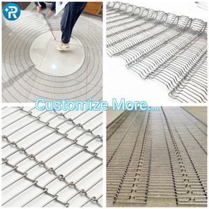 Nieuwe voedselveilige roestvrijstalen transportband voor bakoven, tortilla-koeling, hoge temperatuurbestendigheid, verstelbaar - Product Image 3