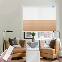 Persianas de Panal Personalizadas para Día y Noche con Operación Motorizada por Control Remoto, Aptas para Ventanas Modernas