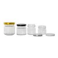Mini pots de miel en verre personnalisés de marque KDG Pots Mason ronds en verre pour le stockage des aliments au miel 25g 50g 75g 100g avec couvercles