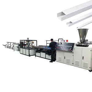 Pvc Electric Wire Cable Trunking With Cover Extrusion Machine Plastic Cable Sheath Production Line