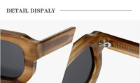 2409 Lunettes de soleil carrées en acétate vintage, nouvelle collection, monture épaisse, logo personnalisé, pour femmes et hommes, de marque de luxe et de créateur