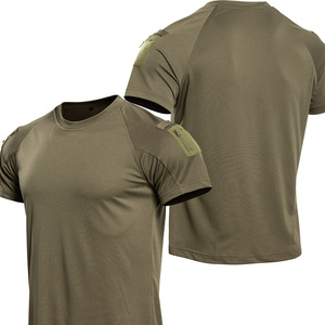 เสื้อยืดลายพราง DF25 Tactical Camo ผ้าโพลีเอสเตอร์น้ำหนักเบาพิเศษ คอกลม แขนสั้น เหมาะสำหรับใส่กลางแจ้งในฤดูร้อน ขายส่ง - Product Image 1