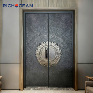 Portes <span class=keywords><strong>d</strong></span>'<span class=keywords><strong>entrée</strong></span> en aluminium français RICHOCEAN avec embossage 3D, portes <span class=keywords><strong>de</strong></span> sécurité durables, insonorisées et sécurisées - Product Image 2