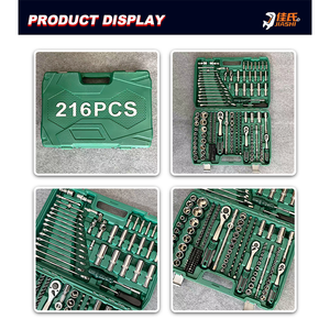 216-Piece <strong>1</strong>/<strong>4</strong>-Inch Drive Metric Socket <strong>Ratchet</strong> <strong>Wrench</strong> Set with Hard Case OEM Customizable Auto Repair &amp; Garden Use Hand Tools - Product Image 3