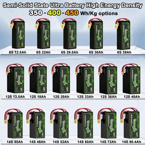Hoge-cyclusprestatie 6S 22,2V 29500mAh 29,5Ah 5C 350Wh/Kg Solid State batterijpakket voor industriële surveying- en bezorgdrones - Product Image 6