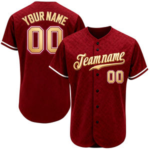 Hoogwaardige rode jeugdsoftbal koude jersey stof oversized pasvorm op maat gemaakte familie jersey kleding fabrikanten jersey - Product Image 1