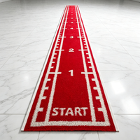 Gazon synthétique rouge sur mesure, gazon artificiel durable, tapis de sol résistant à l'usure pour salle de sport, zone d'entraînement sportif