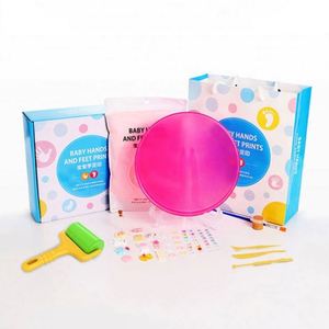 Offre Spéciale – Cadre Photo Bébé DIY en Pâte à Modeler, Empreinte de Main et de Pied de Bébé, Certifié EN71 - Product Image 1