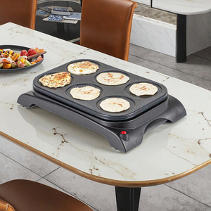 Máquina eléctrica <span class=keywords><strong>para</strong></span> hacer tortitas, 6 Sartenes <span class=keywords><strong>para</strong></span> cocinar, <span class=keywords><strong>tortillas</strong></span>, crepes <span class=keywords><strong>para</strong></span> uso doméstico y hotelero - Product Image 1