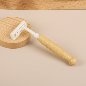 Maquinilla de afeitar de acero inoxidable de triple hoja biodegradable PLA de bambú ecológica <span class=keywords><strong>Grand</strong></span> desechable para hombres para hoteles y aerolíneas - Product Image 4