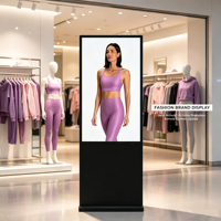Vertikales LCD IPS-Panel Digital Signage Display Bodenständer CMS Cloud-basiertes Content Management für Innenbereiche Einkaufszentren Einzelhandelsgeschäfte