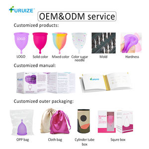Furuize, superventas, copa de silicona reutilizable de grado médico para mujer, copa menstrual de higiene femenina respetuosa con el medio ambiente, fábrica de copas menstruales - Product Image 4