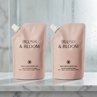 Sachet personnalisé en PE imprimé pour masque facial, avec trois côtés thermosoudés, anti-fuite et anti-humidité pour l'emballage