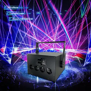 Рекламный ночной клуб диско-танцевальные вечеринки 25k 30w rgb анимационный проектор лазерного освещения