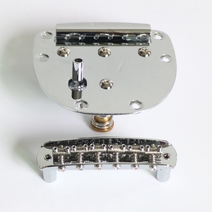 1 Juego de trémolo de guitarra eléctrica estilo Jazzmaster que incluye puente y pieza trasera apta para guitarras Mustang <span class=keywords><strong>Jaguar</strong></span> - Product Image 4