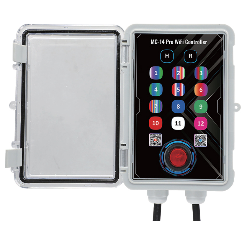 MC-14 PRO Tuya Input/Output AC120V/AC220V Pool Light Control Box Max 400W Support WiFi Voice Timing WiFi Controller