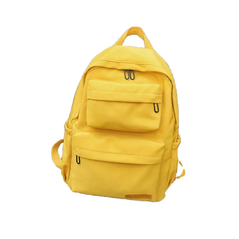 Çok renkli özel logo yeni tasarım su geçirmez naylon sırt çantası kadın çok cep seyahat sırt çantaları okul çantası genç kızlar için
