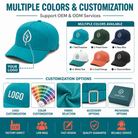 Casquette de baseball personnalisée en sergé de coton à 6 panneaux avec visière incurvée, broderie sportive, vente en gros, faible MOQ, fabricant en vrac