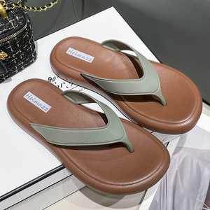 Tongs compensées respirantes et légères pour femmes, tendance mode été-automne, décontractées, pour la plage et le <span class=keywords><strong>bord</strong></span> <span class=keywords><strong>de</strong></span> <span class=keywords><strong>mer</strong></span>, couleur unie - Product Image 5