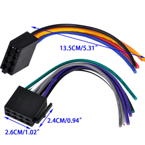 Wire harness fabricante carro ISO amplificador com 8 pinos conector fiação kit completo para atualização do veículo - Product Image 5