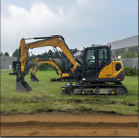 XE80U Excavatrice sur chenilles compacte à queue courte de 9,5 tonnes, garantie 1 an, pour travaux municipaux, aménagement paysager, construction, utilisation agricole, haute efficacité