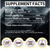 Complément alimentaire d'extrait de Shilajit pur de l'Himalaya, résine de Shilajit, acide fulvique, minéraux multiples, naturel, original, OEM