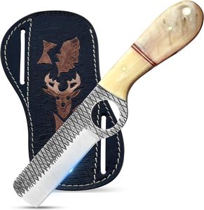 Couteau de camping de survie en plein air avec manche en bois antidérapant trou de lanière lame fixe en acier personnalisable OEM pour la randonnée chasse - Product Image 4