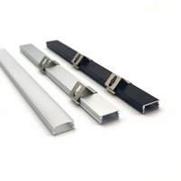 YG-1707 17*7MM Lumière linéaire LED Profils en aluminium linéaires LED Bande lumineuse LED Profil en aluminium avec diffuseur en PC