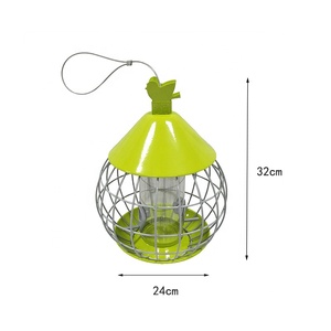 Fil de métal durable et facile à nettoyer, résistant aux écureuils, mangeoires suspendues pour animaux de compagnie, fer conçu pour les oiseaux sauvages. - Product Image 3