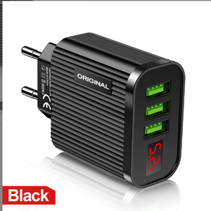 60W 3USB pantalla digital 3.1A <span class=keywords><strong>multi</strong></span> Puerto 3 puertos cargador de teléfono móvil EU US cabeza de carga de viaje al por mayor - Product Image 3