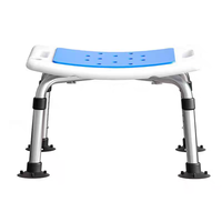 Chaise de douche antidérapante et réglable pour personnes âgées, en aluminium, siège de douche, chaise de bain
