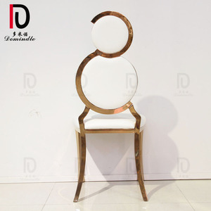 Dominar alta Silla <span class=keywords><strong>de</strong></span> boda <span class=keywords><strong>de</strong></span> Acero Inoxidable <span class=keywords><strong>base</strong></span> <span class=keywords><strong>de</strong></span> oro rosa - Product Image 5