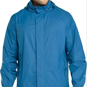 33,000ft Packable mưa áo khoác nam Trọng lượng nhẹ không thấm nước mưa vỏ áo khoác áo mưa với mui xe cho Golf đi xe đạp Áo Gió