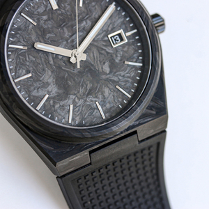 High-quality men's designer carbon fiber watch with rubber strap casual and business wristwatch wholesale - Product Image 4
