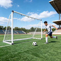 Ensemble de buts de football en PVC pour club sportif pour jeunes Vance, résistant aux intempéries, avec filet à fixation rapide pour les camps d'entraînement et les équipes scolaires