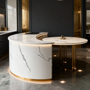 سطح طاولة من الكوارتز الصناعي الرمادي النقي بسعر الجملة من المصنع لعام 2025 - Product Image 4