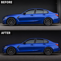 Extensions de jupes latérales en fibre de carbone sèche pour BMW M3 G80 Competition 2021-2023