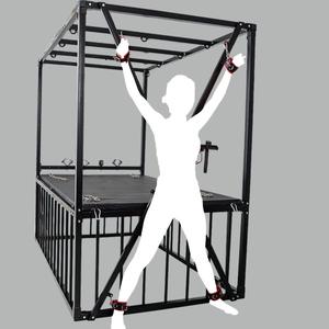 BDSM <span class=keywords><strong>sexo</strong></span> Hotel dormitorio integrado esclavo jaula restricción mazmorra gran restricción X marco juguetes sexuales MUEBLES CAMA sexual multifunción - Product Image 3