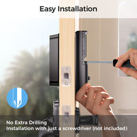 Serrure de porte intelligente numérique NFC Wifi LNDU HK01/W Apple HomeKit, serrure à code, carte IC, empreinte digitale, biométrique, pour porte principale