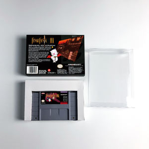Cartucho de juego <span class=keywords><strong>Final</strong></span> <span class=keywords><strong>Fantasy</strong></span> III + caja NTSC versión cartucho de juego de consola de videojuegos de 16 bits para SNES - Product Image 2