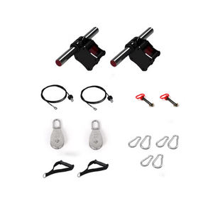 多功能健身器材3*3英寸深蹲架高拉滑轨附件鸟滑翔机史密斯绳配件健身房用 - Product Image 2