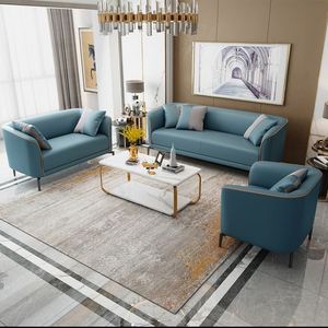 Canapé simple, double ou triple de luxe pour petits appartements, nouvelle technologie de tissu pour un salon simple et accessible - Product Image 2