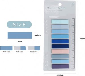 1PC 200Sheets Retro Morandi Index Memo Pad Posted It Sticky Notes Paper Sticker Notepad <b>Bookmark</b> School Supplies Stationery - Product Image 5
