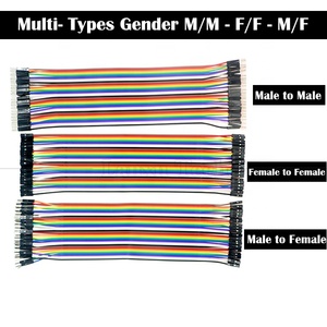 Kabel Jumper Ribbon Pelangi Dupont GPIO 10cm 20cm 30cm 40 Pin Male to Male Female to Female untuk Raspberry Pi - Product Image 2