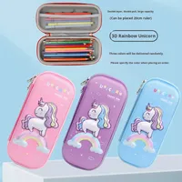 Étui à crayons en EVA 3D de grande capacité, imperméable, anti-chute, boîte à papeterie pour les élèves du primaire, vente en gros