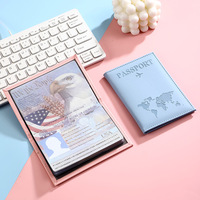 Housse de protection pour passeport en PU avec logo OEM, nouvelle collection populaire, avec clip pour passeport et billet d'avion, sac de voyage pour passeport