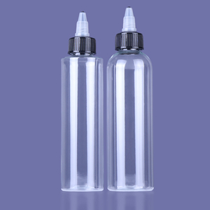 Hot bán 50ml 100ml 250ml bóp nhựa <span class=keywords><strong>PET</strong></span> chai nhỏ giọt với nắp xoắn cho mực dầu tóc - Product Image 5